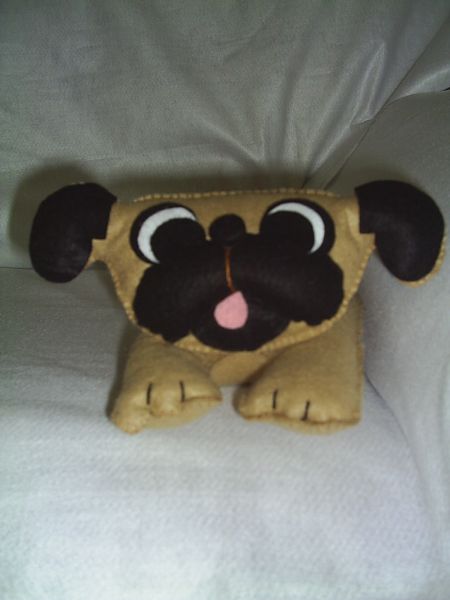 Cachorrinho Pug peso de porta